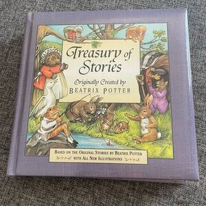 1995 Treasury of Stories by Beatrix Potter Gold-page Book